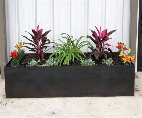 cnc cut decorative metal planter boxes|custom metal planter boxes.